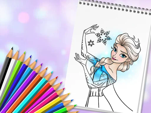Play Amazing Princess Coloring Book - Free Online Game