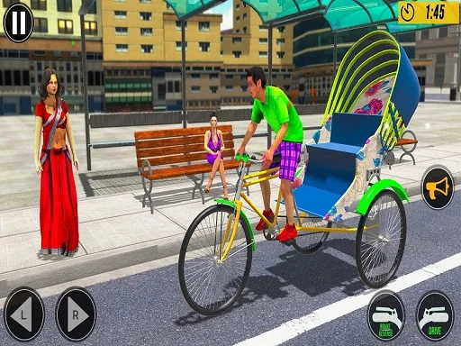 Play bicycle-tuk-tuk-aauto-rickshaw-new-driving - Free Online Game