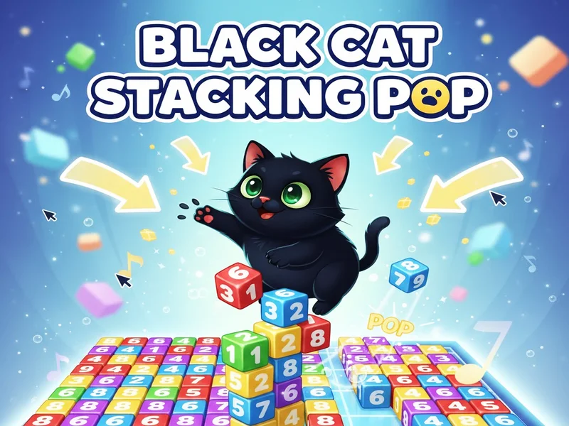 Play black-cat-stacking-pop - Free Online Game
