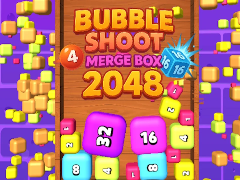 Play bubble-shoot-merge-box-2048 - Free Online Game