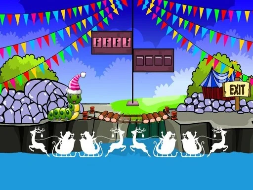 Play Christmas Caterpillar Escape - Free Online Game