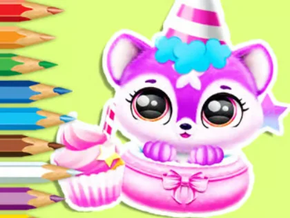Play coloring-book-baby-fluffs-birthday - Free Online Game