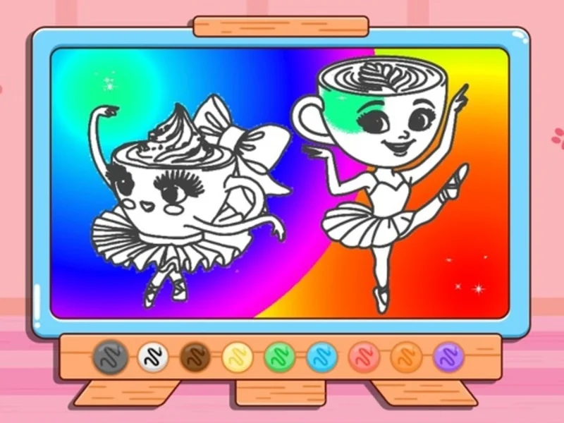 Play coloring-book-ballerina-cappuccin - Free Online Game