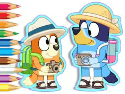Play coloring-book-bluey-camping - Free Online Game