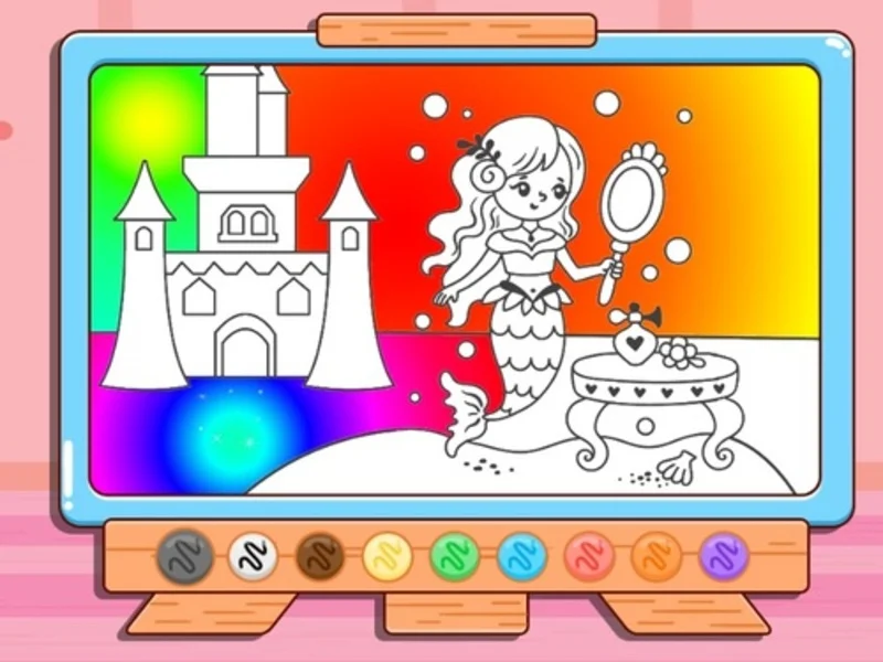 Play coloring-book-mermaid-makeup - Free Online Game