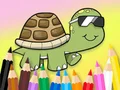 Play coloring-book-sunglasses-turtle - Free Online Game