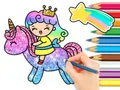 Play coloring-book-unicorn-princess - Free Online Game
