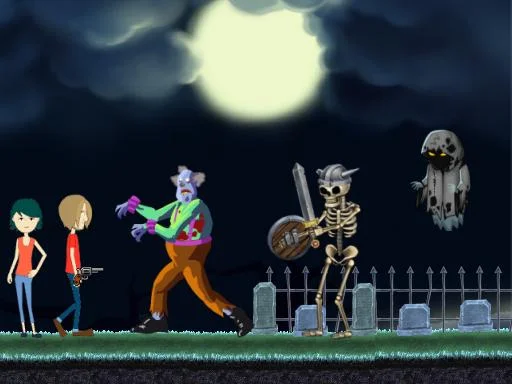 Play creepy-clowns-in-the-graveyard - Free Online Game