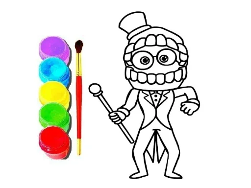 Play digital-circus-click-and-paint - Free Online Game