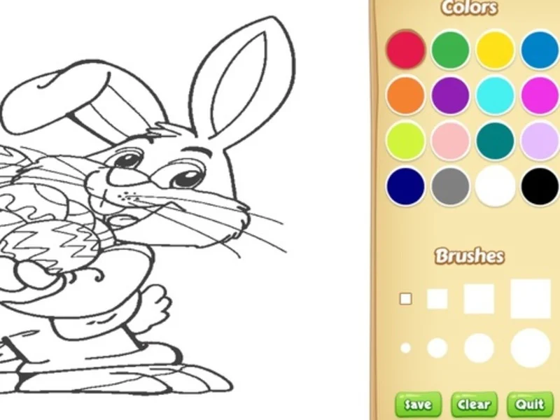 Play easter-bunny-coloring-book-for-kids - Free Online Game