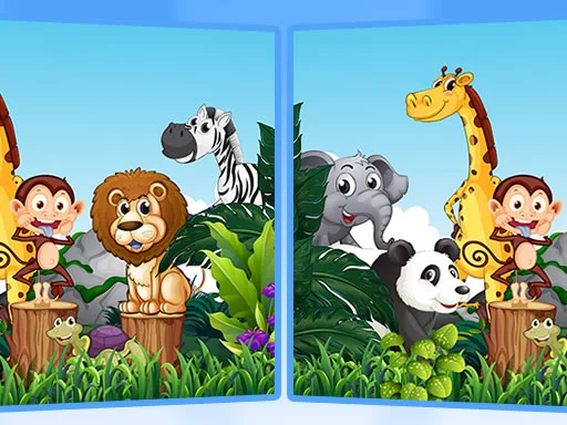 Play find-7-differences-animals - Free Online Game