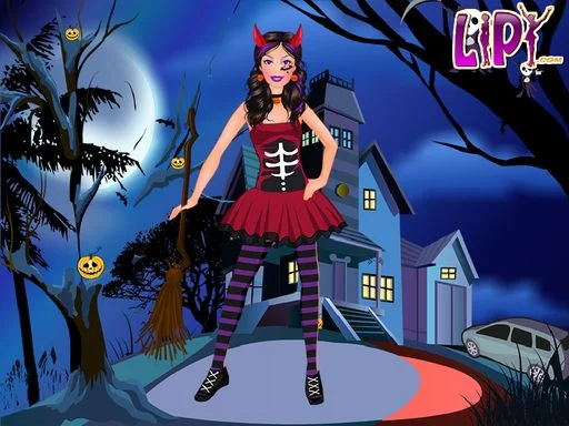 Play halloween-doll-party-fashion - Free Online Game