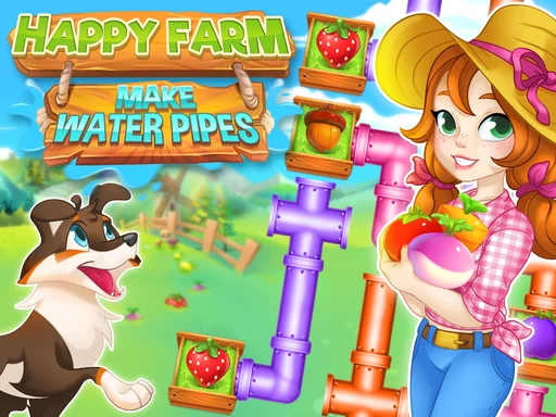 Play happy-farm-make-water-pipes - Free Online Game
