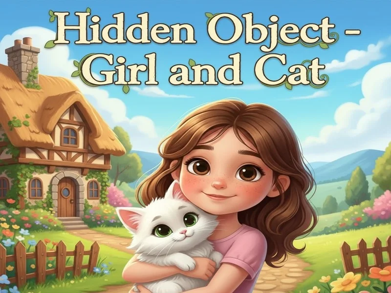 Play Hidden Object - Girl and Cat - Free Online Game