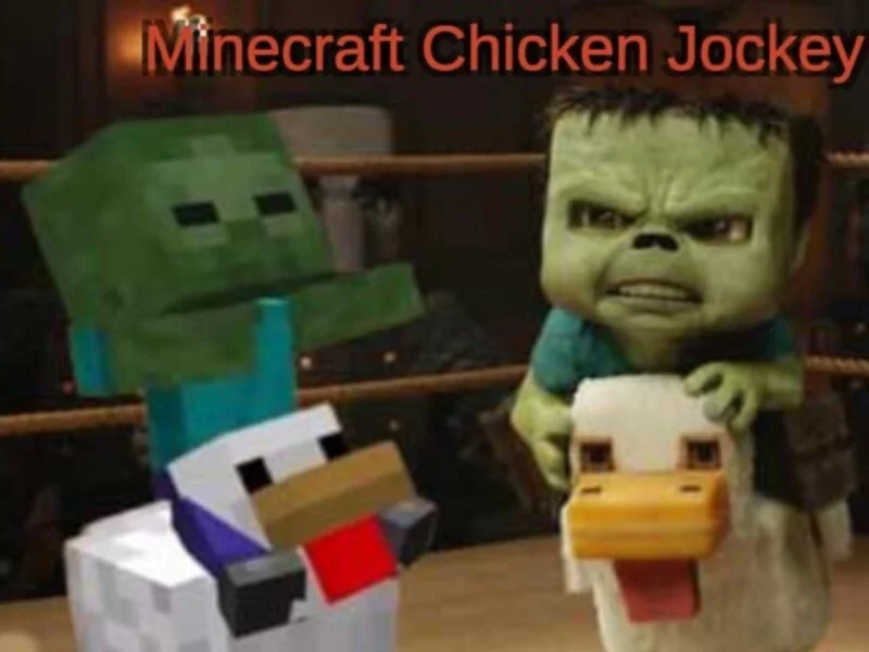 Play minecraft-chicken-jockey - Free Online Game
