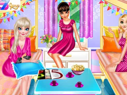 Play princess-pajama-party-sleepover - Free Online Game