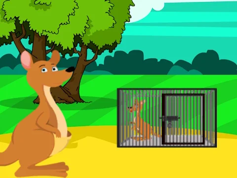 Play red-kangaroo-baby-rescue-from-cage - Free Online Game