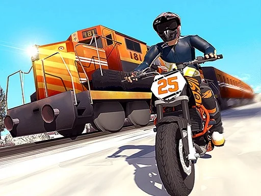 Play trail-bike-vs-train-race - Free Online Game