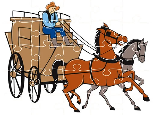 Play wagons-jigsaw - Free Online Game